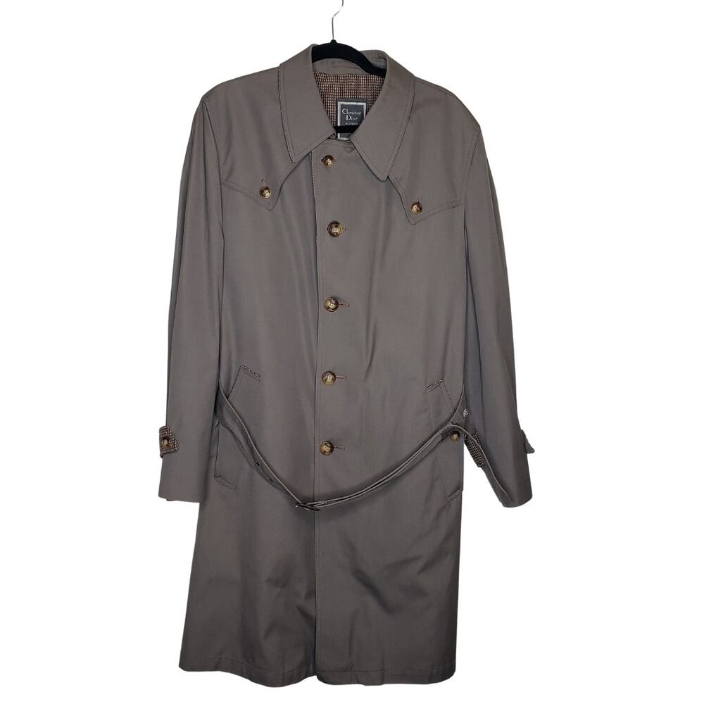 Christian Dior| Monsieur Wool Lined TaupeTrench Coat